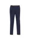 Corneliani Pleated-front Trousers In Blue