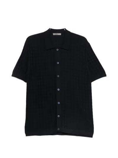 Corneliani Pointed-collar Shirt In Blue