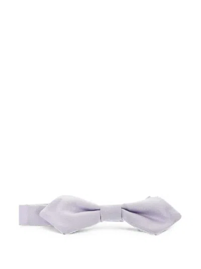Corneliani Pointed-tip Bow Tie In Purple