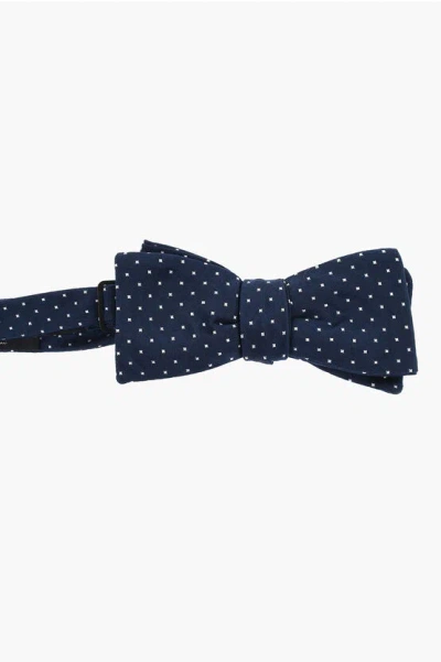 Corneliani Polka Dot Patterned Silk Bow Tie