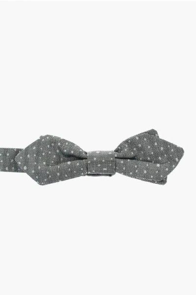 Corneliani Polka Dot Patterned Silk Bow Tie