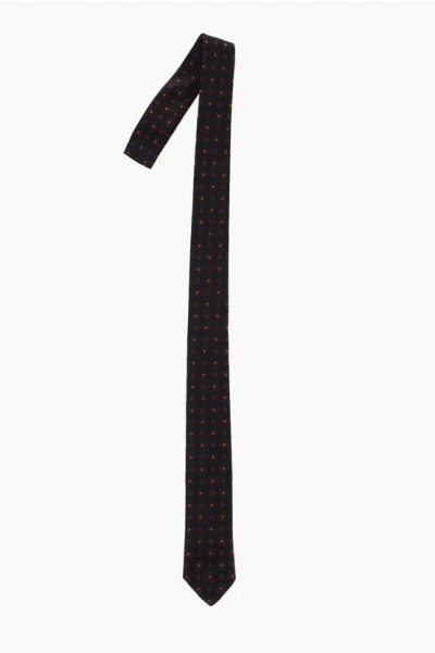Corneliani Polka Dot Patterned Silk Tie