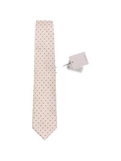Corneliani Polka-dot Tie In Neutral