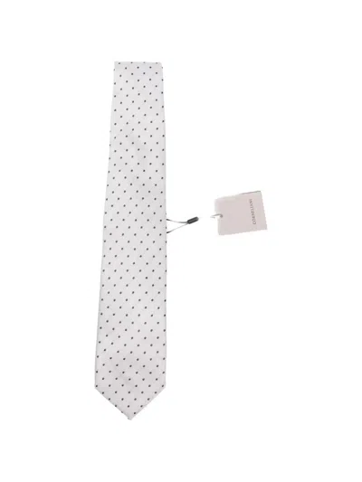 Corneliani Polka-dot Tie In White