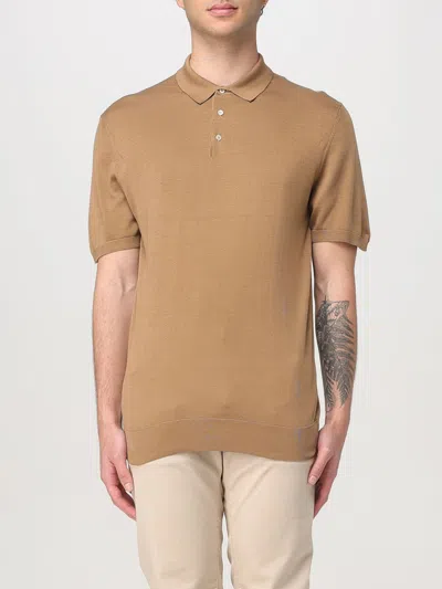 CORNELIANI POLO SHIRT CORNELIANI MEN COLOR BROWN,G70162032