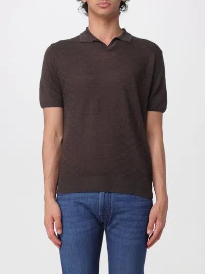 Corneliani Polo Shirt  Men Color Brown