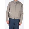 Corneliani Beige Polyester Jacket In Brown
