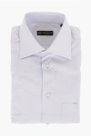 Corneliani Popeline Cotton Shirt With Breast-pocket