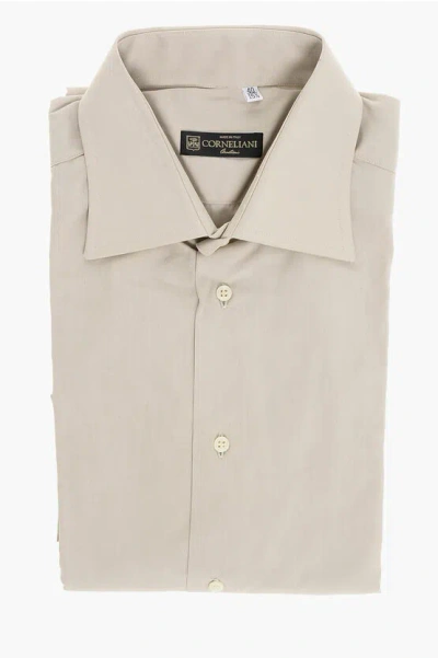 Corneliani Popeline Shirt With Spread Collar