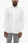 Corneliani Poplin Cotton Shirt With Spread Collar