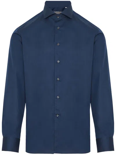 Corneliani Jersey Shirt In Blue