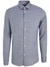Corneliani Poplin Shirt In Blue
