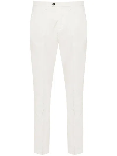 Corneliani Pressed-crease Trousers In White