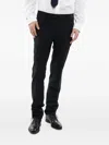 Corneliani Pressed-crease Tailored Trousers In Black