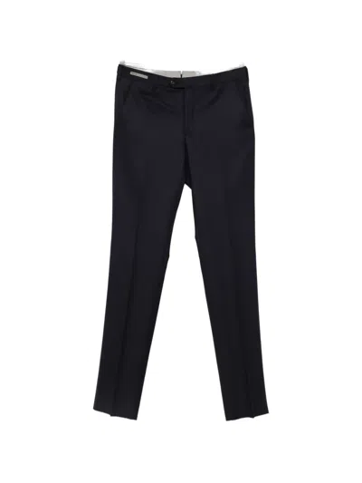 Corneliani Pressed-crease Tailored Trousers In Blue
