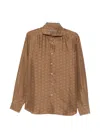 Corneliani Printed Long-sleeve Shirt In Multi