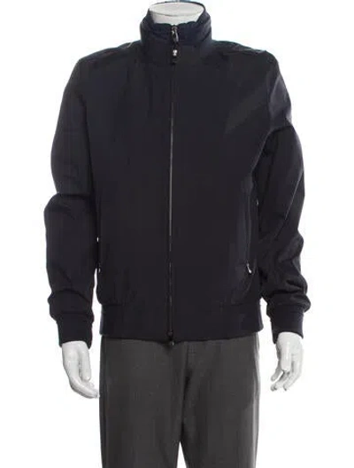 Pre-owned Corneliani Puffer Coat In Blue