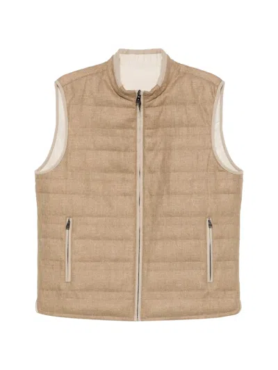 Corneliani Quilted Gilet In Multi