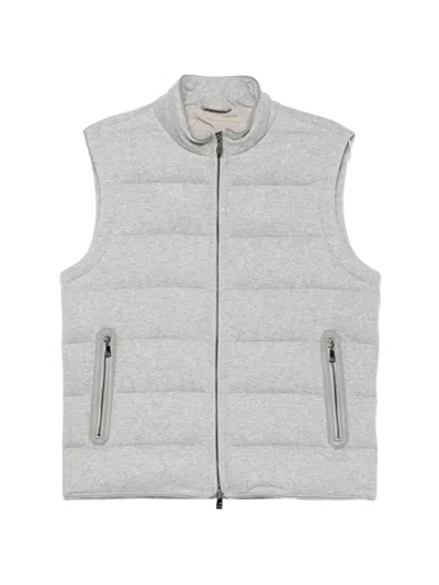 Corneliani Quilted Gilet In White