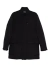 Corneliani Refined Blue Tailored Jacket In Black