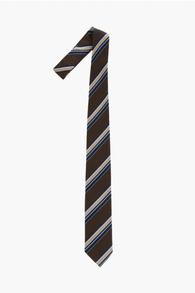 Corneliani Regimental Striped Silk Tie