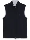 Corneliani Reversible Gilet In Blue