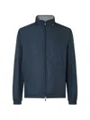 Corneliani Blue Ultra Light Technical Fabric Jacket In Blue