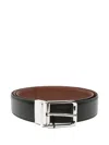 Corneliani Reversible Leather Belt In Black