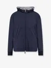Corneliani Reversible Nylon Jacket In Blue