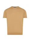 Corneliani Ribbed T-shirt In Orange
