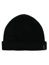 Corneliani Ribbed Virgin-wool Hat In Black