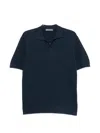 Corneliani Ribbed-knit T-shirt In Blue