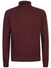 Corneliani Roll-neck Jumper In Red