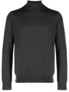 Corneliani Roll-neck Virgin Wool Jumper In Grey