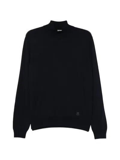 Corneliani Roll-neck Sweater In Black