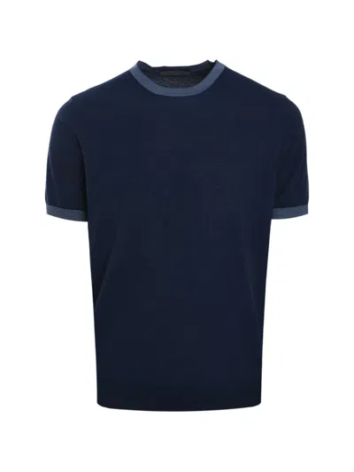 Corneliani Round-neck T-shirt In Blue