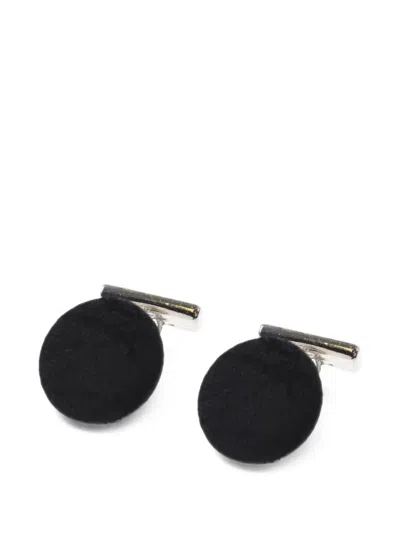 Corneliani Round-shape Cufflinks In Black