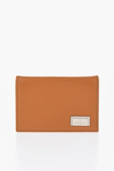 Corneliani Saffiano Leather Bifold Card Holder