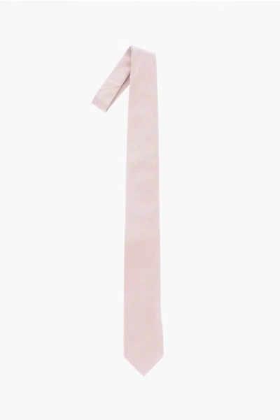 Corneliani Satin Silk Cerimony Tie In Pink