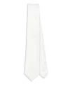 Corneliani Satin Tie In White