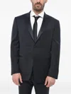 Corneliani Satin-trim Suit In Black