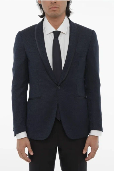 Corneliani Shawl Lapel Cerimonia Academy Jacquard Blazer