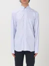 Corneliani Striped Shirt In Blau