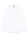 Corneliani Elegant White Cotton Shirt In Black