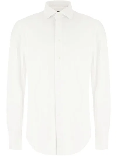 CORNELIANI CORNELIANI LONG SLEEVES SHIRT IN WHITE