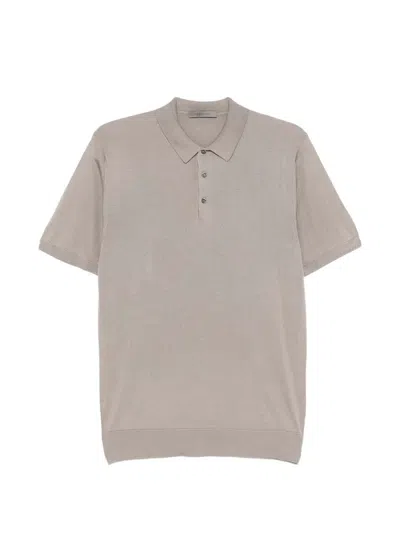 Corneliani Short-sleeve Knitted Sweater In Neutral