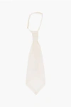 Corneliani Cc Collection Silk And Lurex Ascot Tie In Neutral