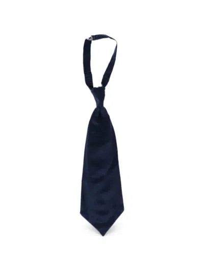 Corneliani Silk Ascot Tie In Blue