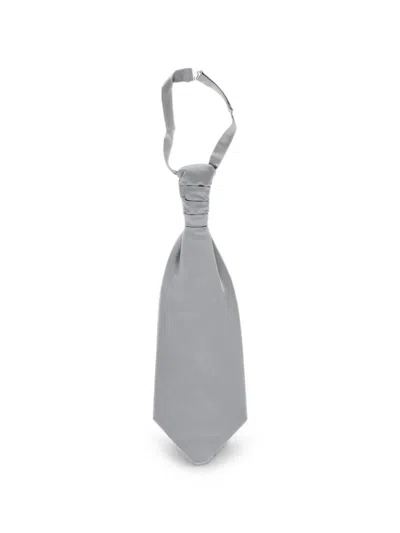 Corneliani Silk Ascot Tie In Gray