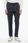 Corneliani Silk Blend Leader Pants With Flap Back Pockets